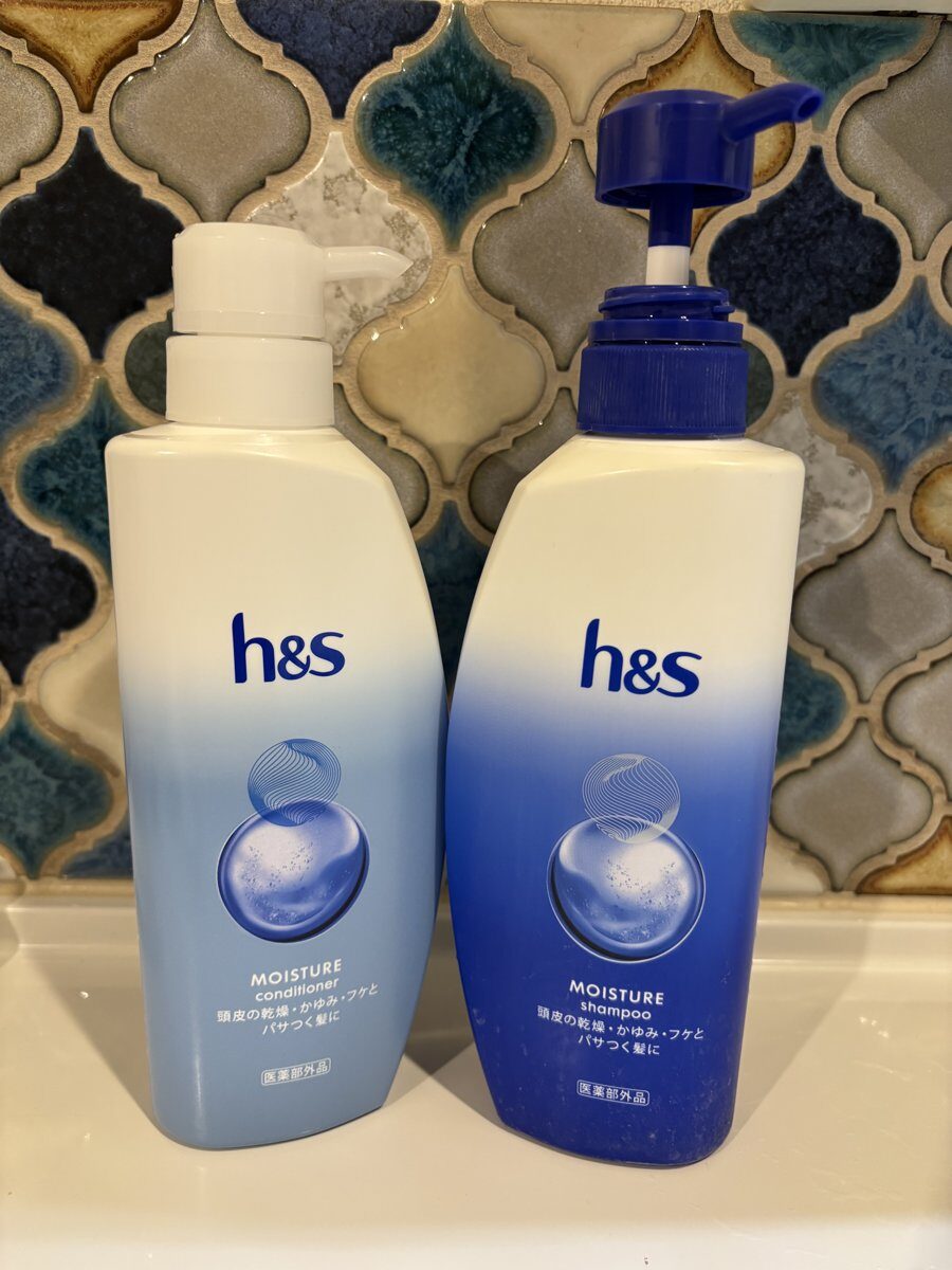 わが家のお風呂場のh&sシャンプーとコンディショナー